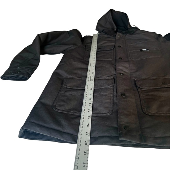 NWOT VAN’s Men’s Drill Chore Coat, removable zipper hood, corduroy collar, XS - Picture 8 of 12